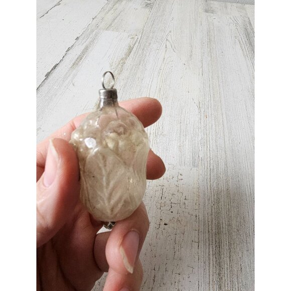 Antique Mercury glass star flower ornament glass Xmas tree - Picture 11 of 12